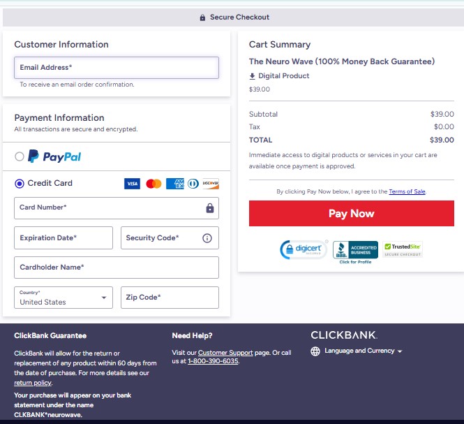 Secure Order Process